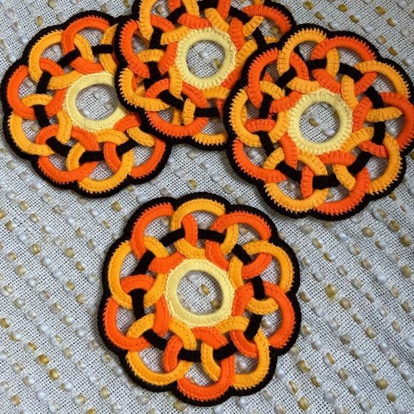 Other - Vintage style knit trivets